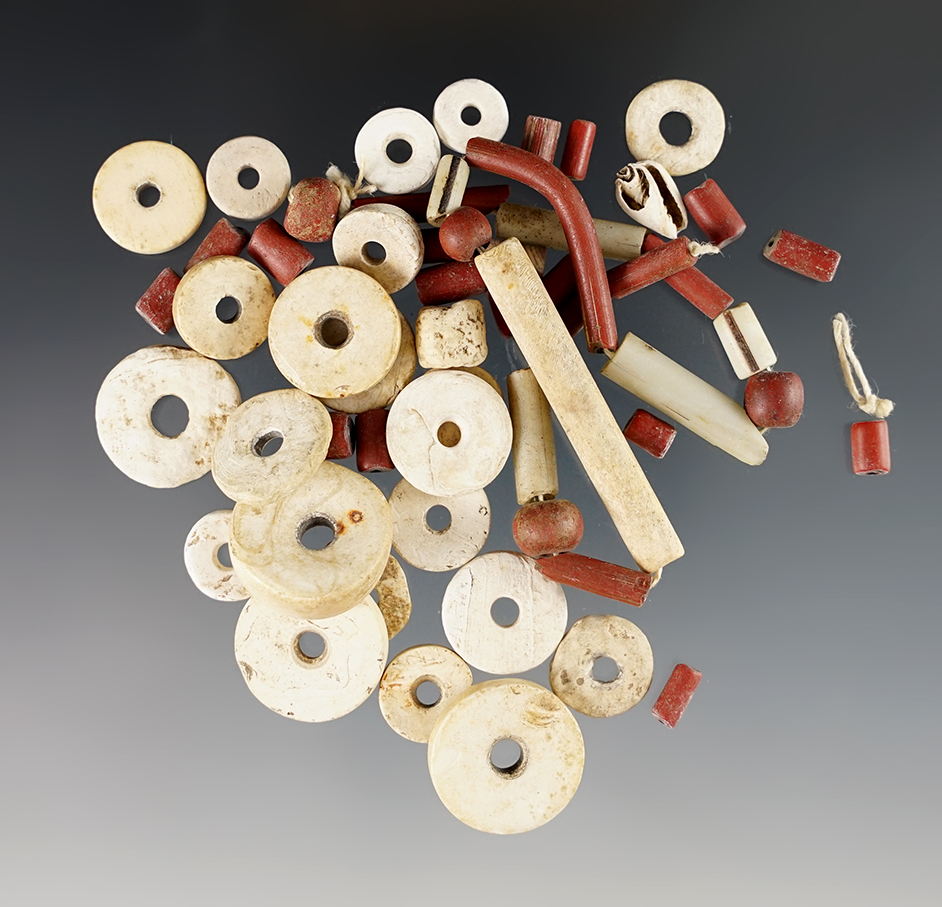 Set of Beads.  Power House Site in Lima, New York.