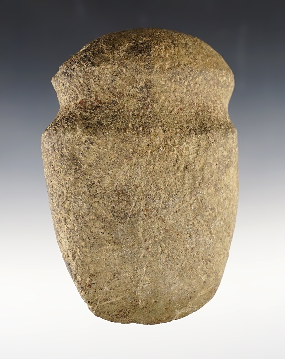 4 9/16" long Ohio Full Groove Axe with a nice bit. Made from well patinated Hardstone.