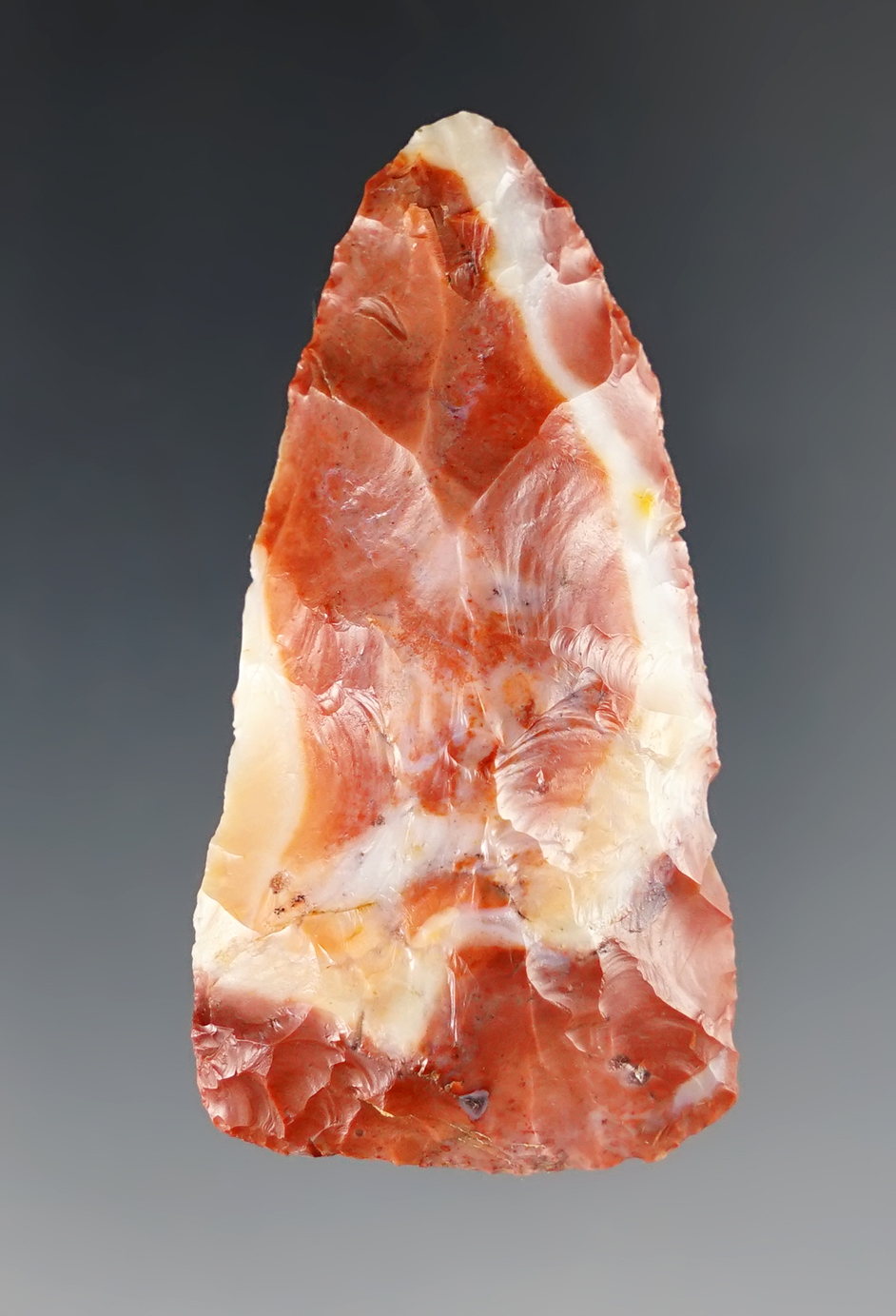 2 1/16" "Jewel" grade Flint Ridge Hopewell Blade with great color. Licking Co., Ohio. Ex. Copeland.