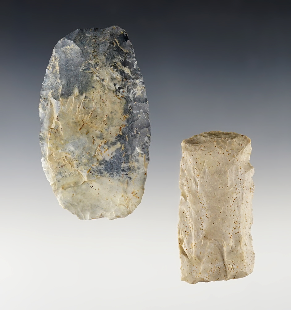 Pair of well made Ohio Paleo Square Knives. The largest is 3 1/8".