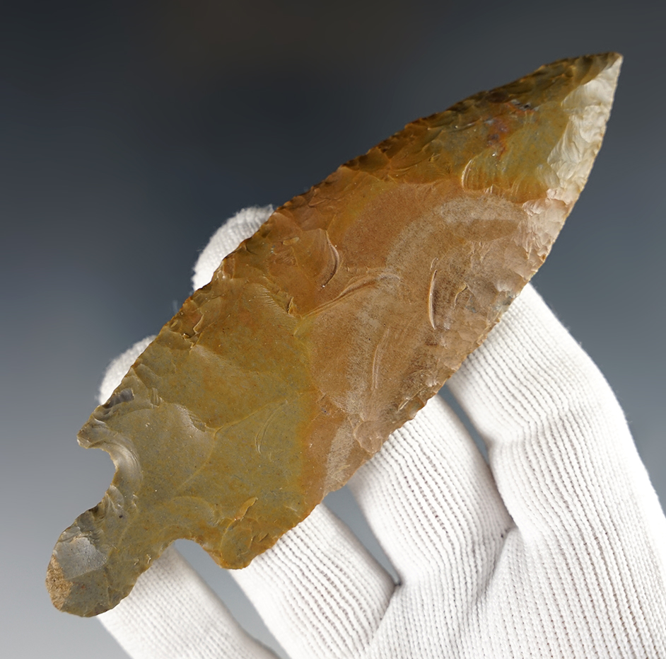 Exceptional 4 3/4" Adena - Ohio/Kentucky area. Made from  Sonora Flint. Ex. Buck, Wehrle.