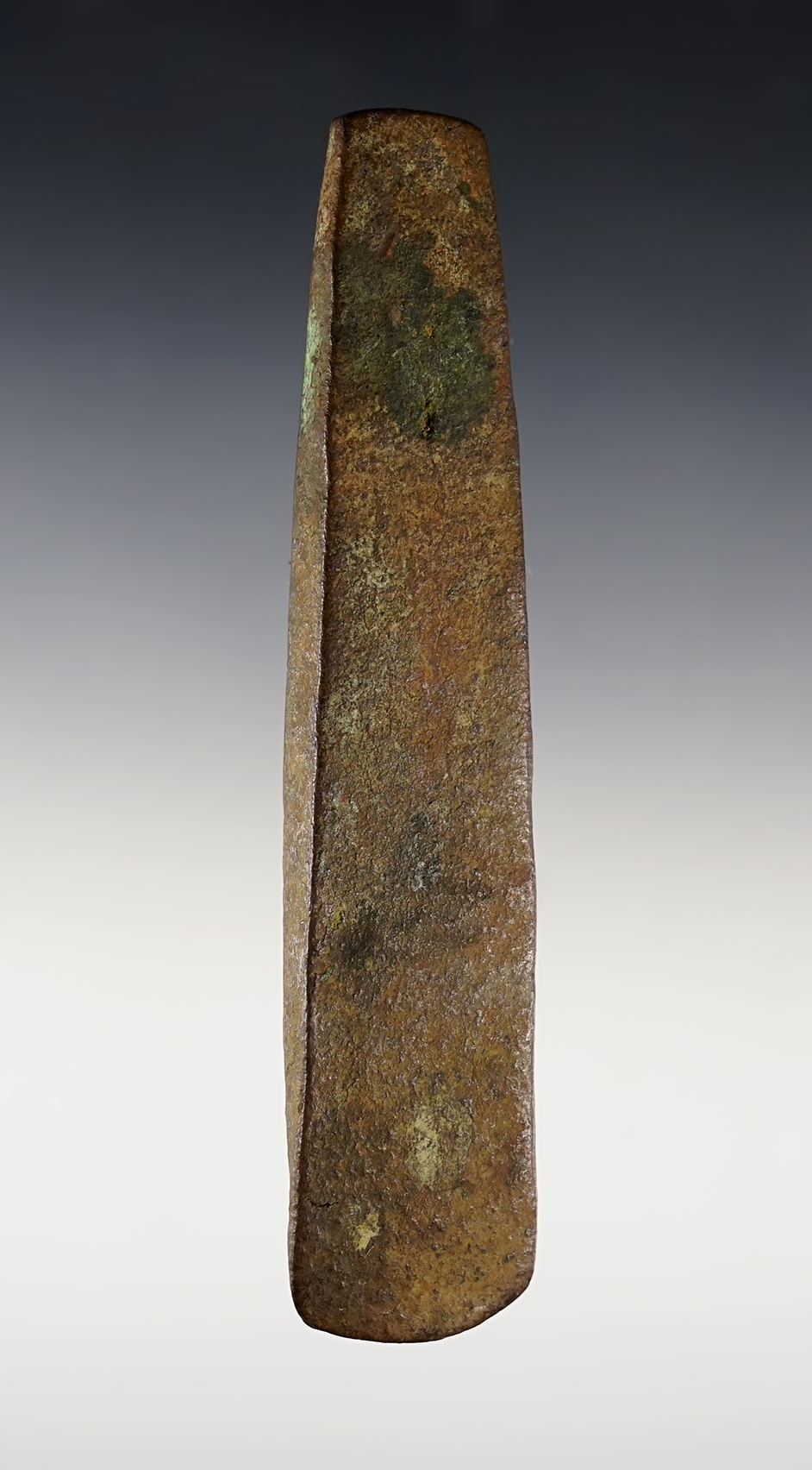 5 1/4" Copper Celt from a Cache - Yankeetown Site in Warrick Co., Indiana. Pictured!
