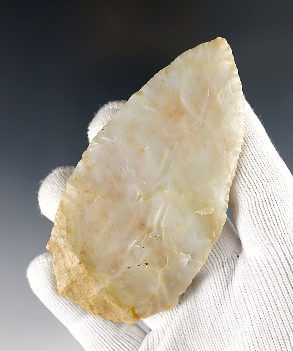 Nice 3 3/4" Ohio Blade made from Flint Ridge Flint.