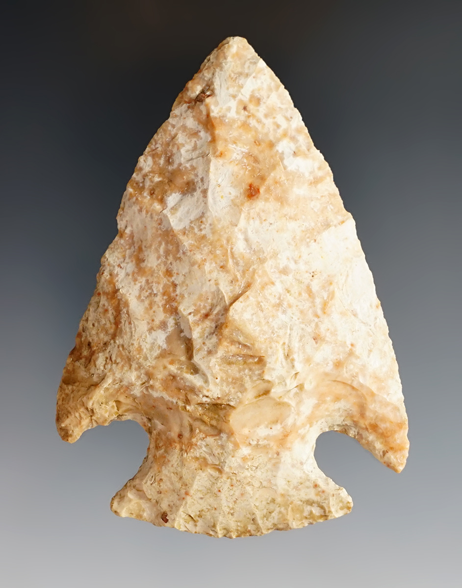 3 1/4" Snyders Hopewell found in Calhoun Co., Illinois. Excellent age on surface. 