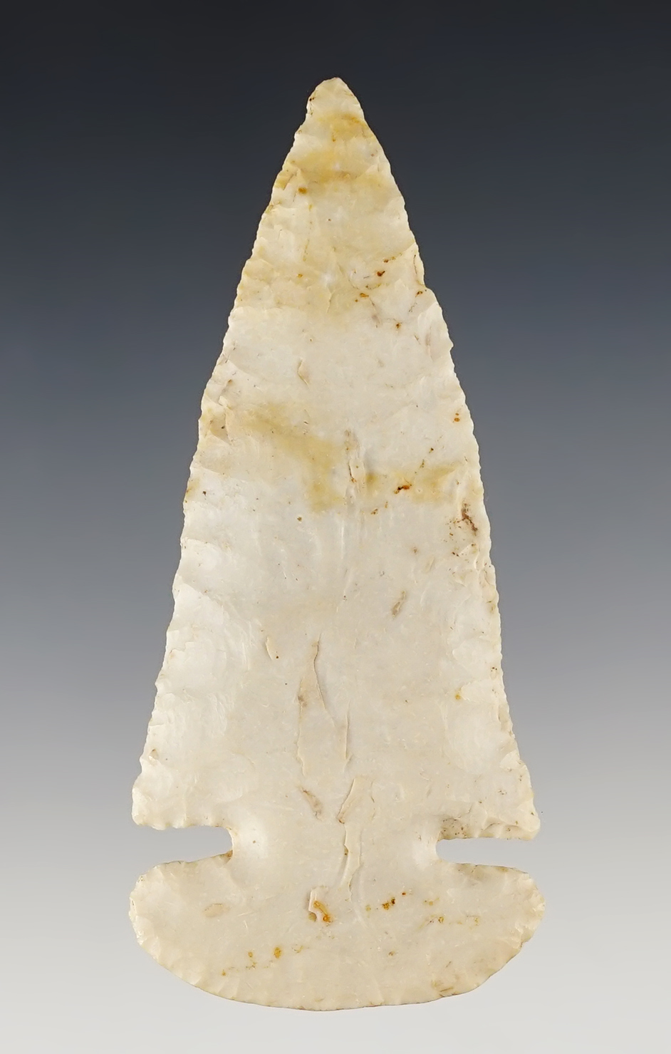 Excellent flaking and style on this 3 3/8" Dovetail found in Ralls Co., Missouri. 