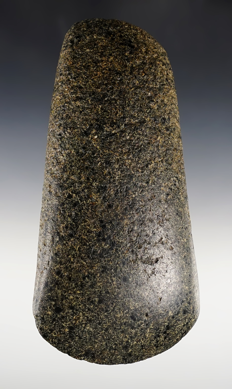 Exceptional 6 1/2" Flared Bit Celt - Miami Co., Ohio.Ex. George Kiefer, Joe Macik.