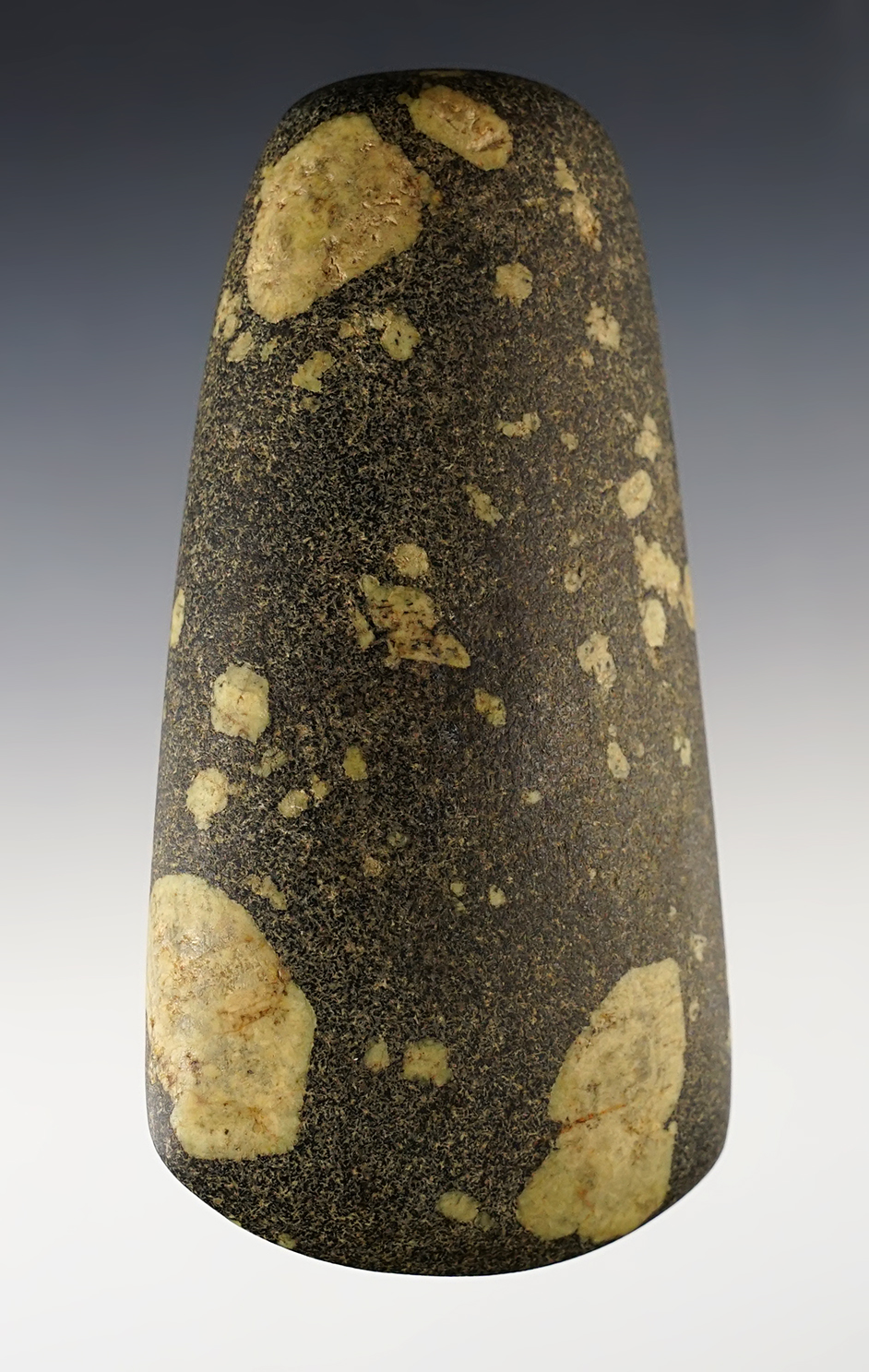 4 5/16" Adze made from Porphyry.  Lorain Co., Ohio. Ex. E.J. Boerger, Bill Wasemiller,  Milner. 