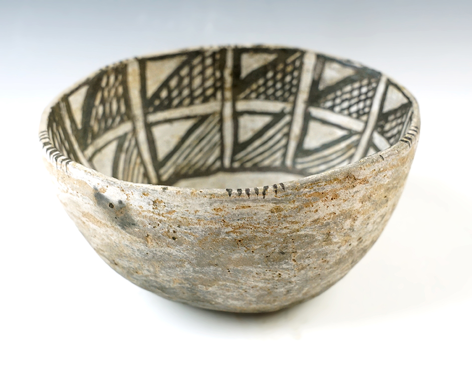 6" x 3" Pottery Bowl recovered in Southeast Utah, with nice interior paint. In solid condition. 