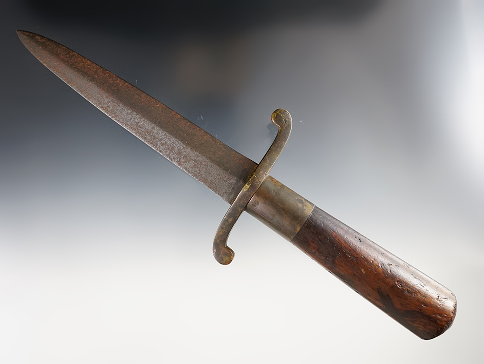 12"  1700's Revolutionary War period wood handled Dagger in very nice condition.