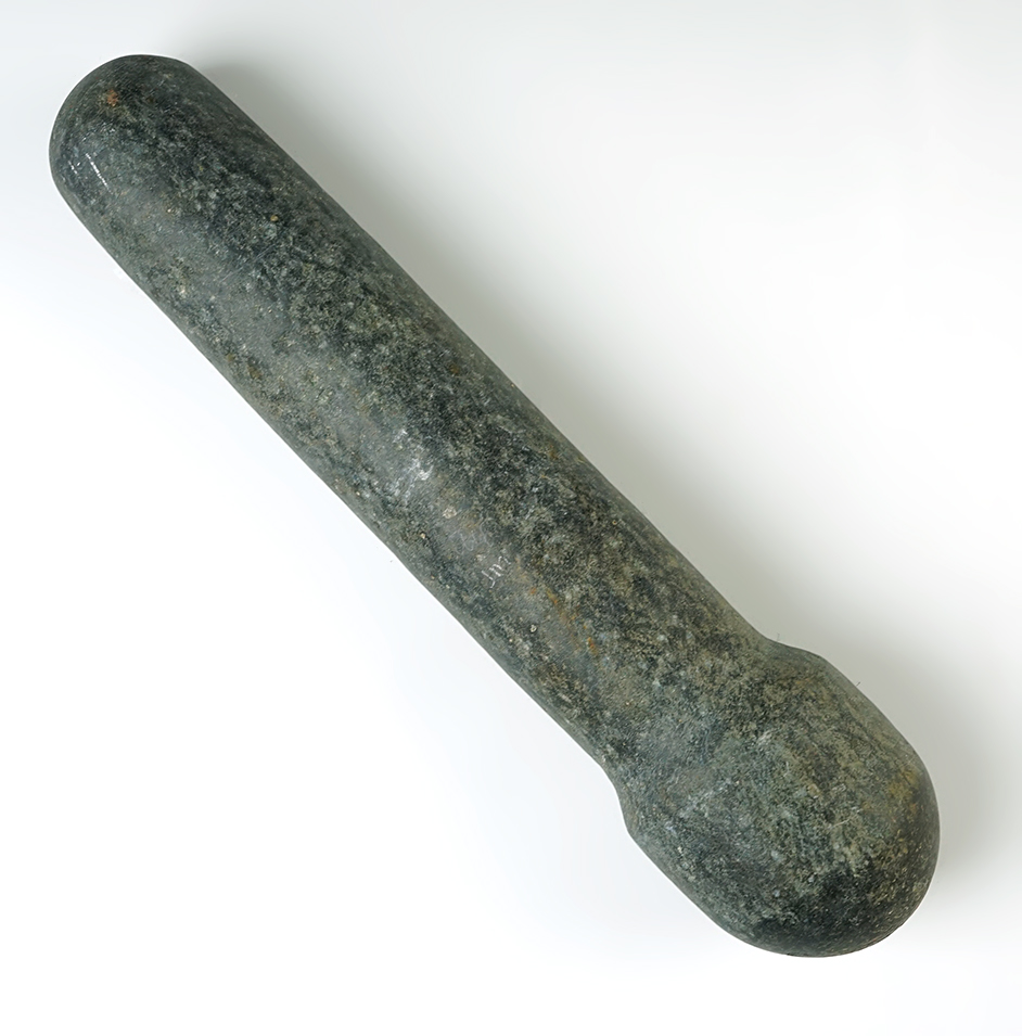 Exceptional style on this 12 1/4" Cooking Pestle found in Nevada Co., California. 
