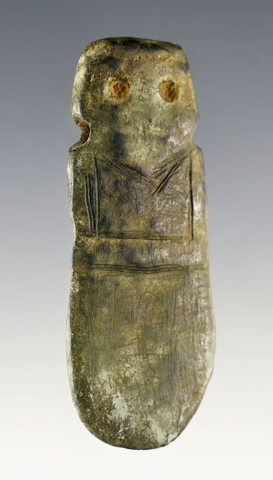 2 5/16" nice Ax God Pendant from Costa Rica, Nicoya Peninsula, Guanacaste Province.