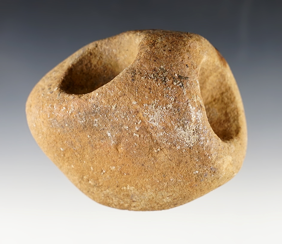 2 3/4" x 2 3/8" Sandstone Pipe found in Scioto Co., Ohio.