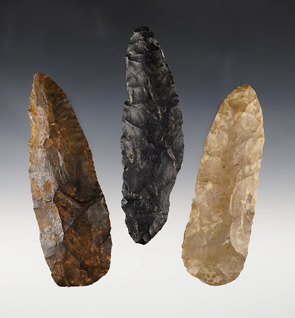 Set of 3 well made Ohio Blades. The largest is 4 5/8".