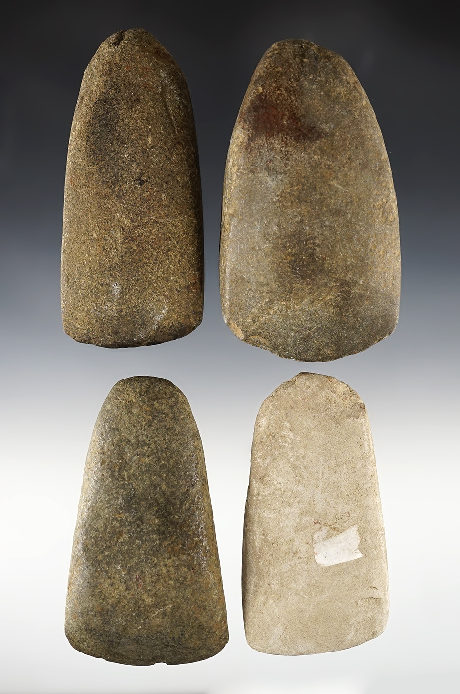 Set of 4 nicely made Ohio Celts. The largest is 4 1/4".