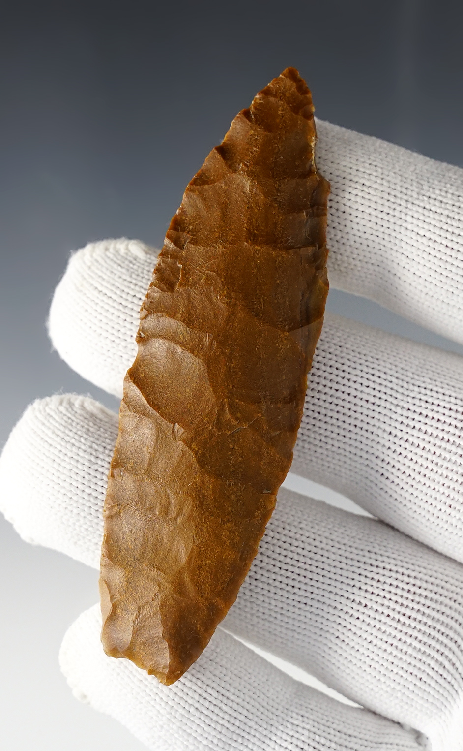 Colorful 3 3/8" Agate Basin found in Saguache Co., Colorado. Includes a Jackson COA.