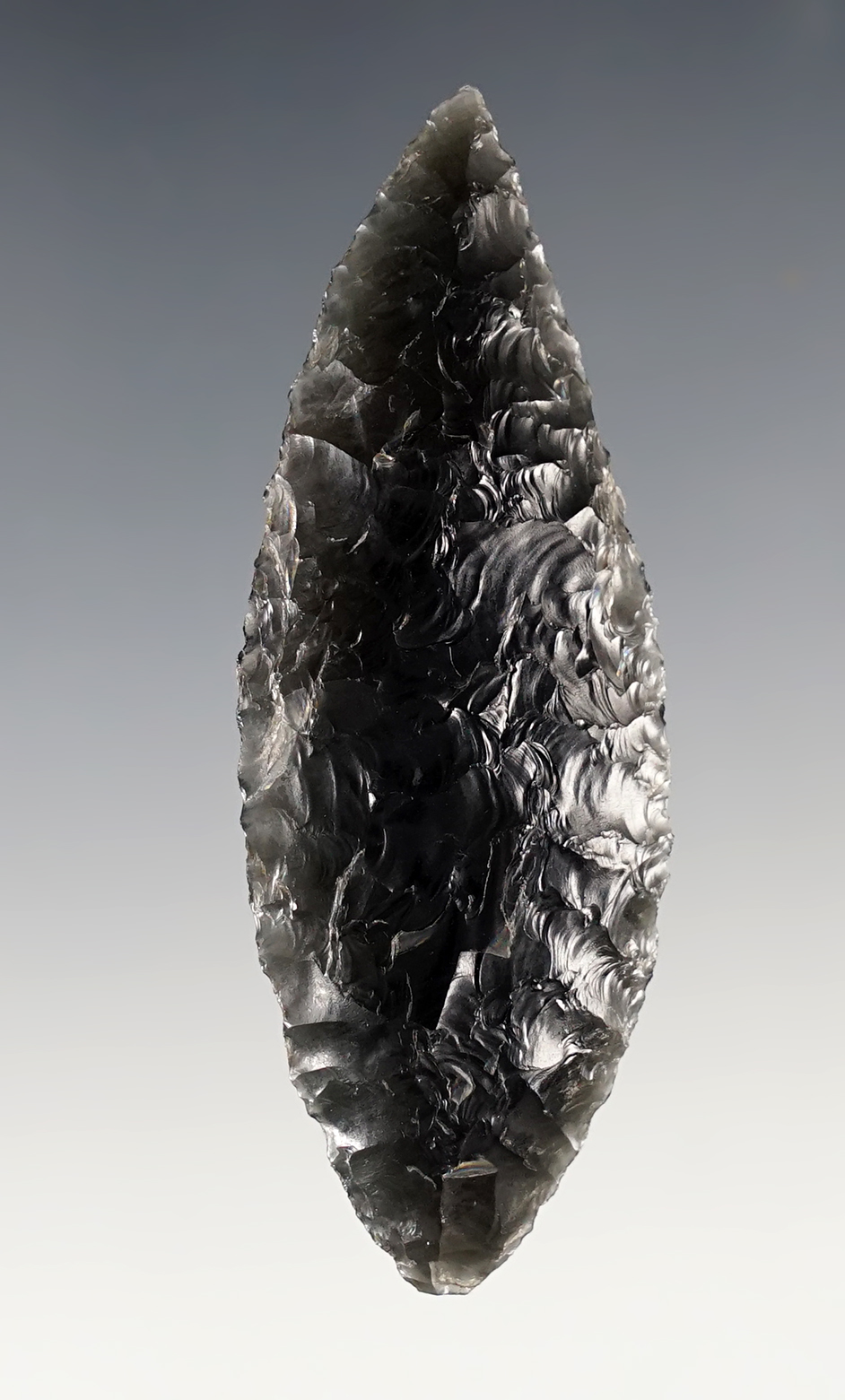 2 7/8 " well flaked Obsidian Cascade knife found in the Warner Valley Oregon area in 1957.