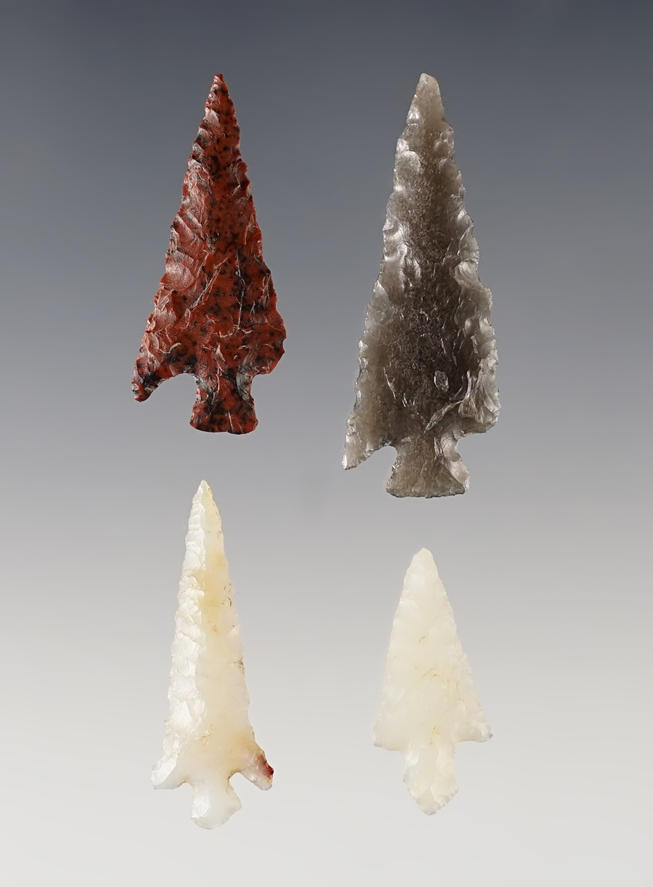 Set of 4 fine Points found near the Columbia River in the Washington/Oregon area. 
