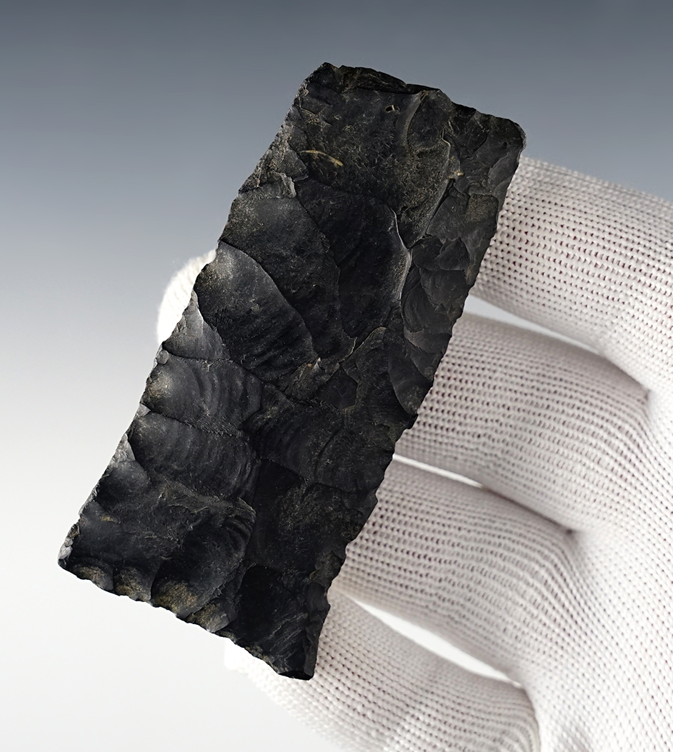 Well styled 3 1/16" Paleo Square Knife - Stark Co., Ohio. From the Collection of Larry Morris. 