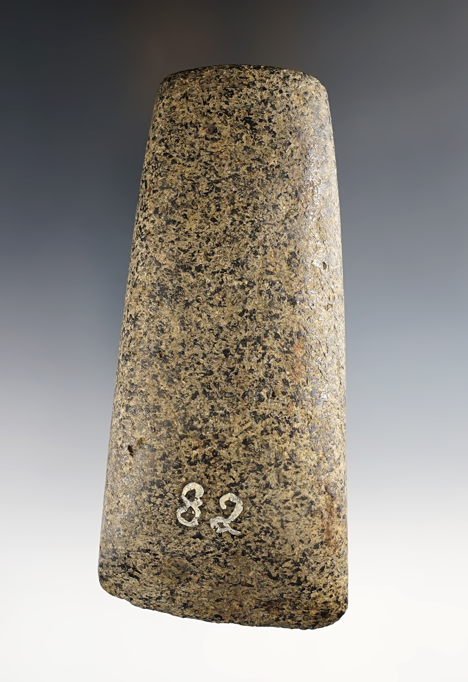 Well polished 4 5/8" Granite Celt in nice condition, recovered in Ohio.