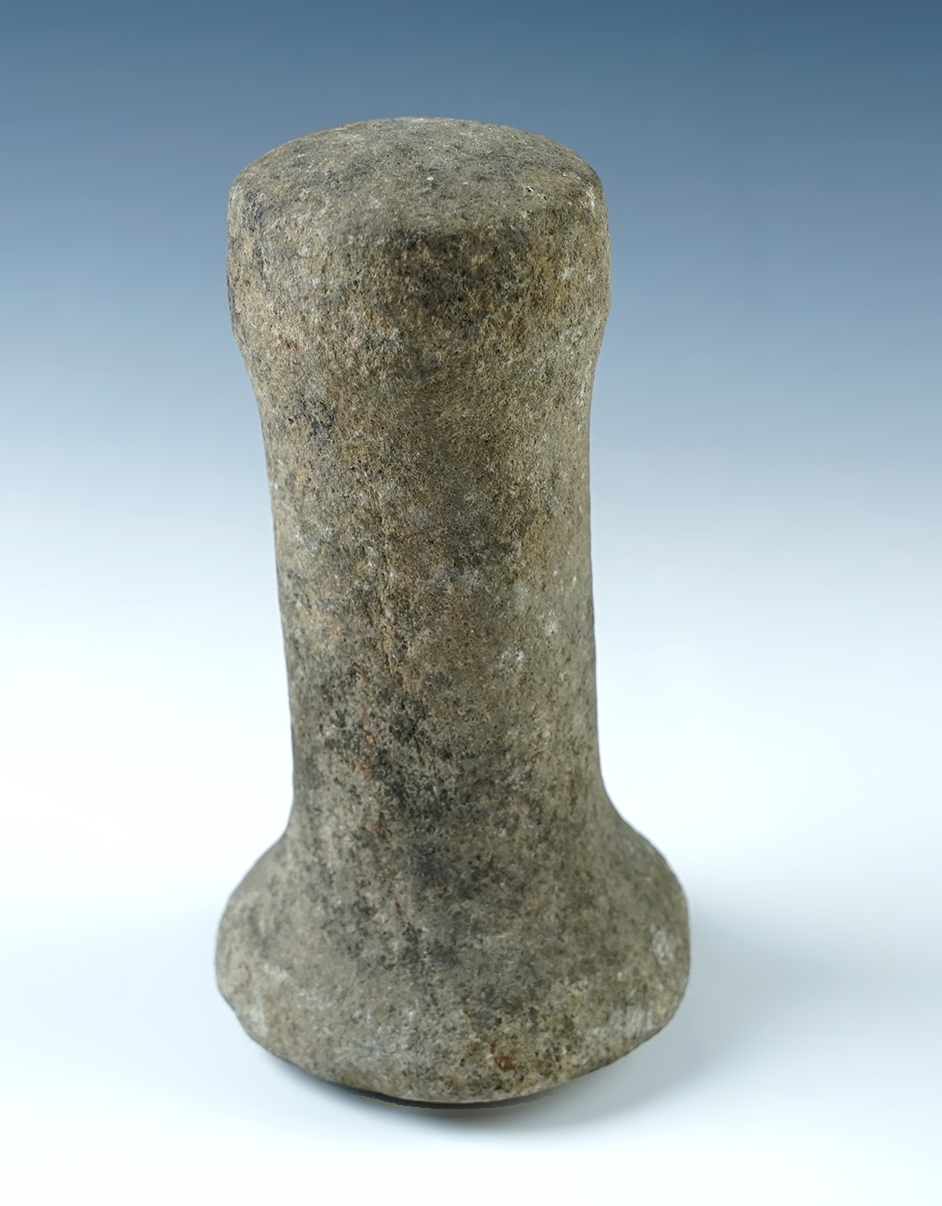 6 1/8" well styled Bell Pestle recovered in Ohio.