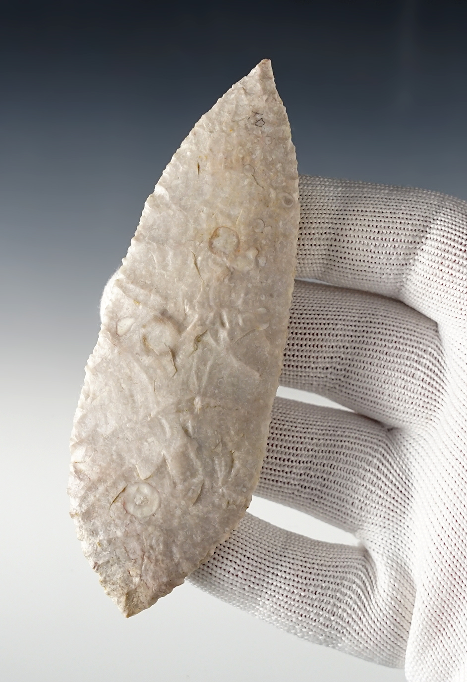 4 5/16" thin Bi-Pointed Knife - Randolph Co., Missouri. Davis COA, G-10, John Berner COA. 