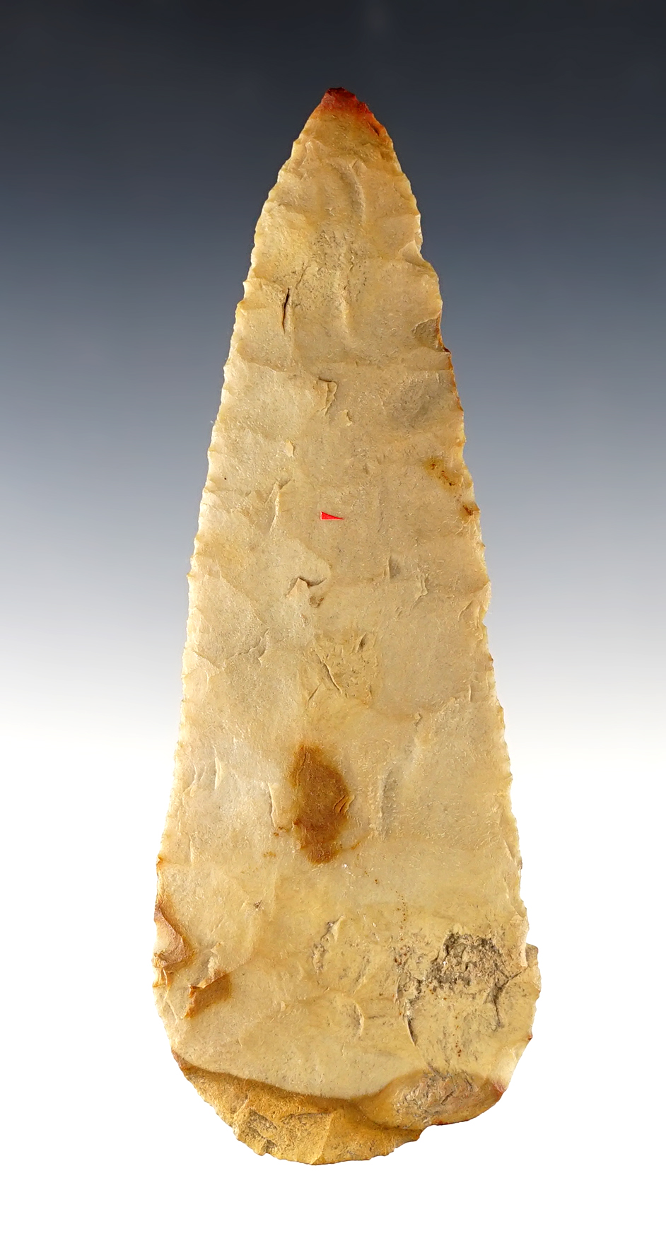 5 7/16" Cobbs that is well made from Kaolin Chert. Found in St. Louis Co., Missouri. COA.