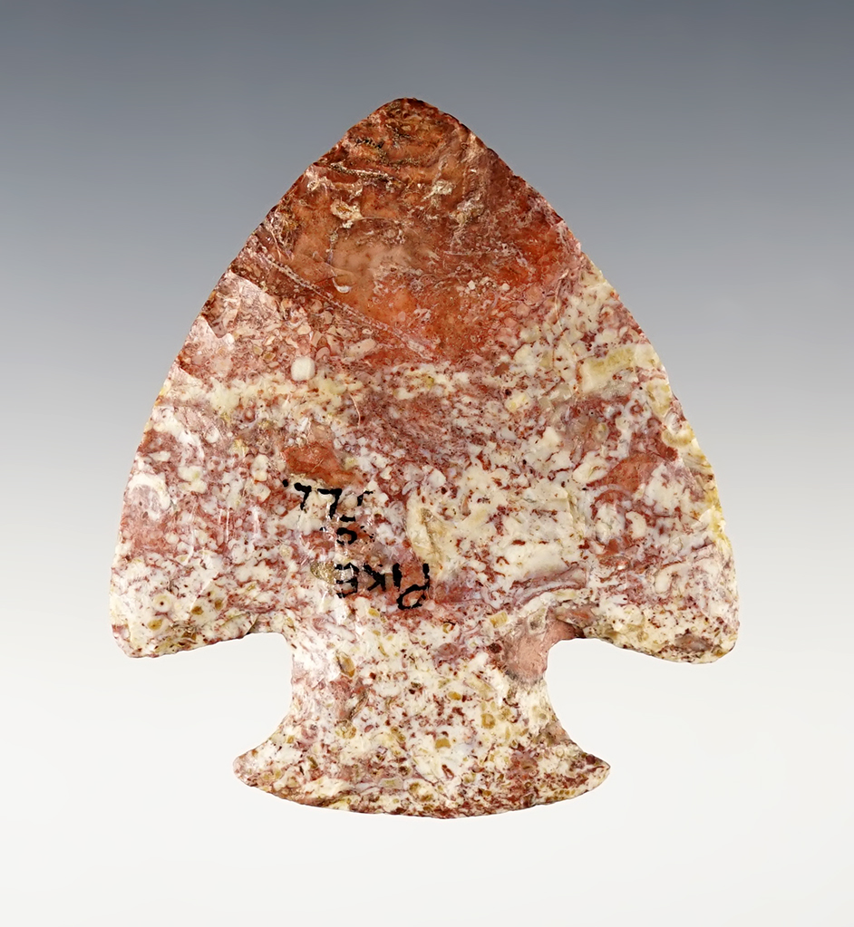 Stunning color on this 2 5/8" Snyders - Pike Co., Illinois. Davis COA, G-9. Ex. Walt Evans. 