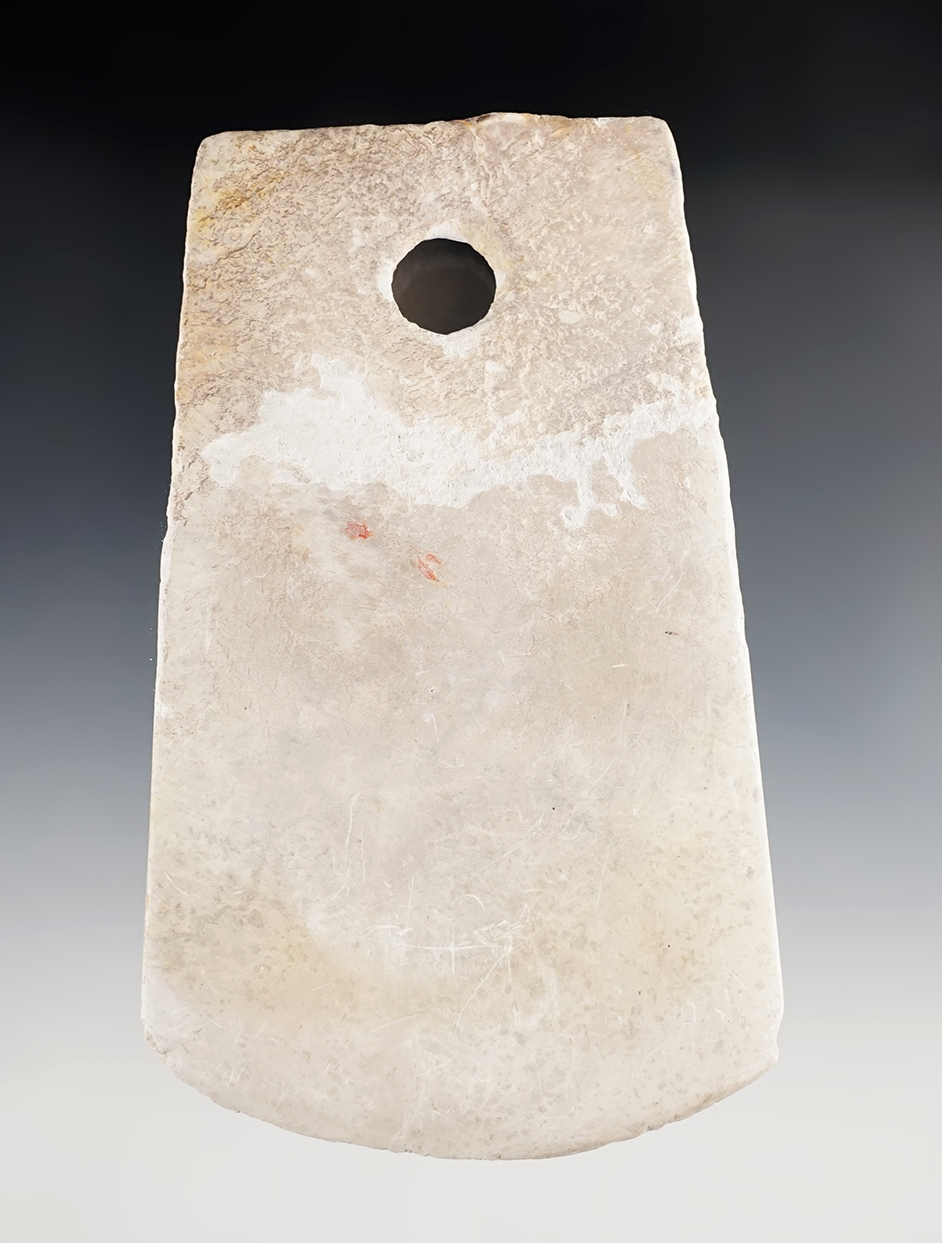 6 1/8" Drilled Stone Pendant recovered in China. 