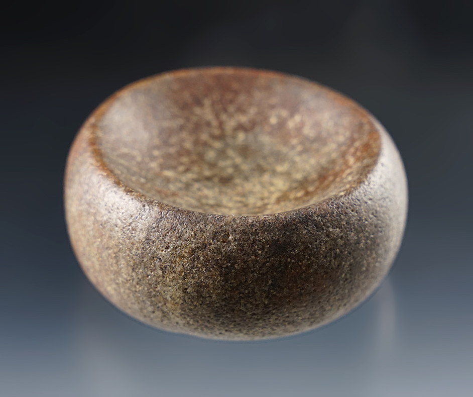 Flawless 2 5/8" diameter Double Cupped Ohio Discoidal. Ex. Wehrle, E. Good collections. 