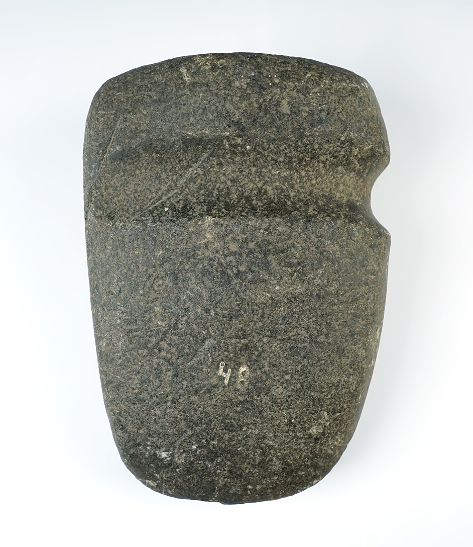 Large! 7 3/4" long by 5 3/8" wide 3/4 Groove Axe that weighs over 8 lbs! Well-crafted - Ohio. 