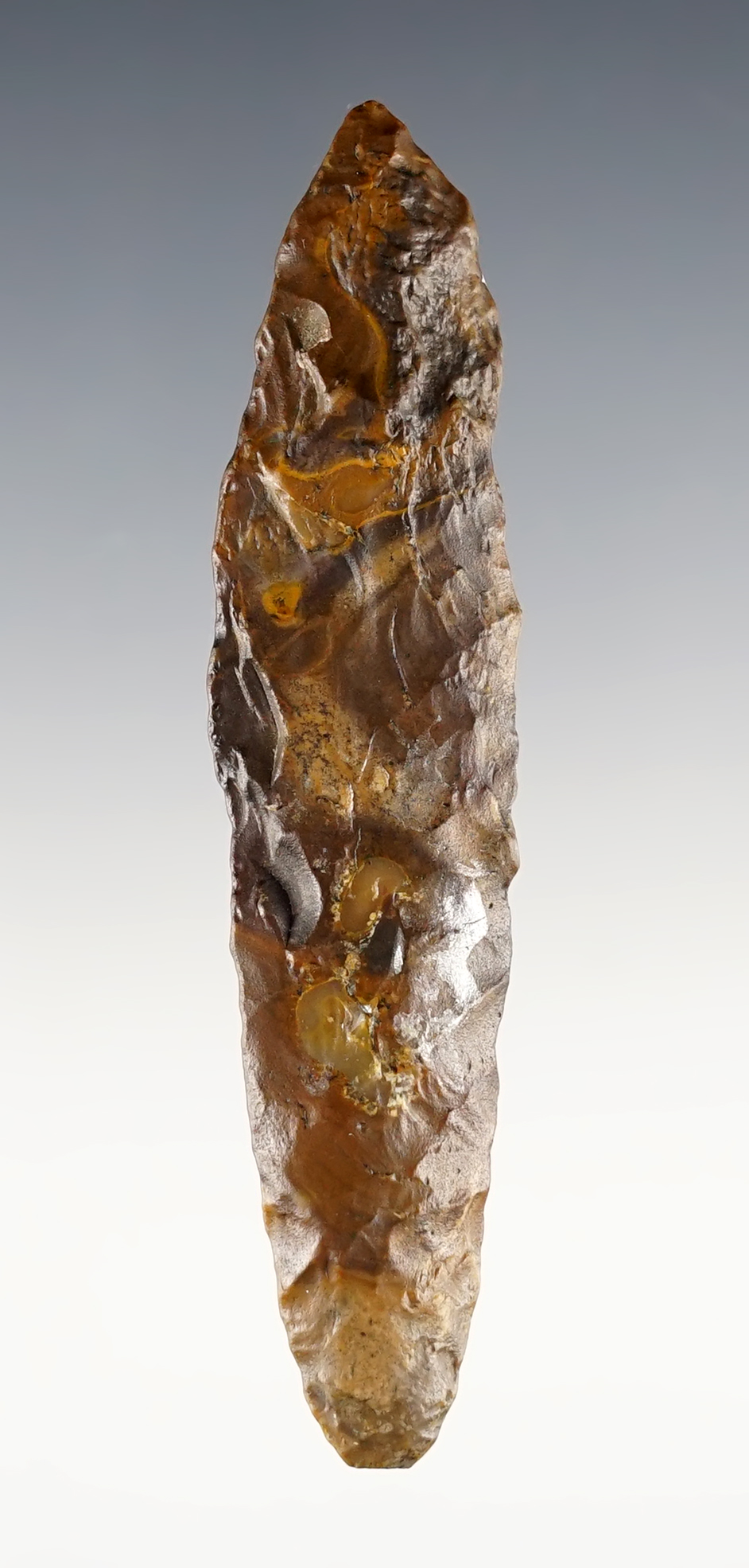 3 5/8" High Plain Point that is heavily polished.