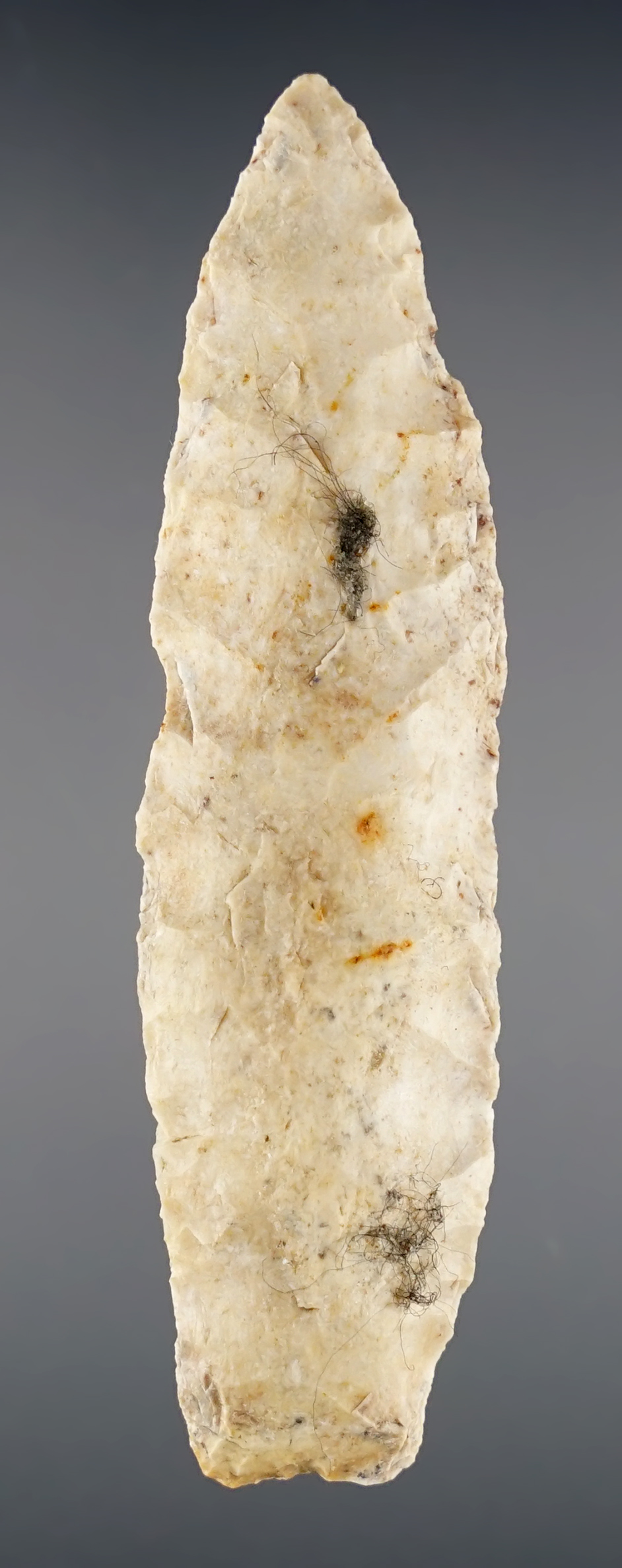 Well made 3 3/16" Nebo Hill found in Cole Co., Missouri. Ex. Chris Wessels, Bill Bodine.