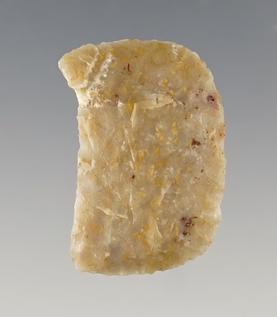 Fine 1" Crescent - Luna Co., New Mexico. Made from patinated Chalcedony. Davis COA, G-10.