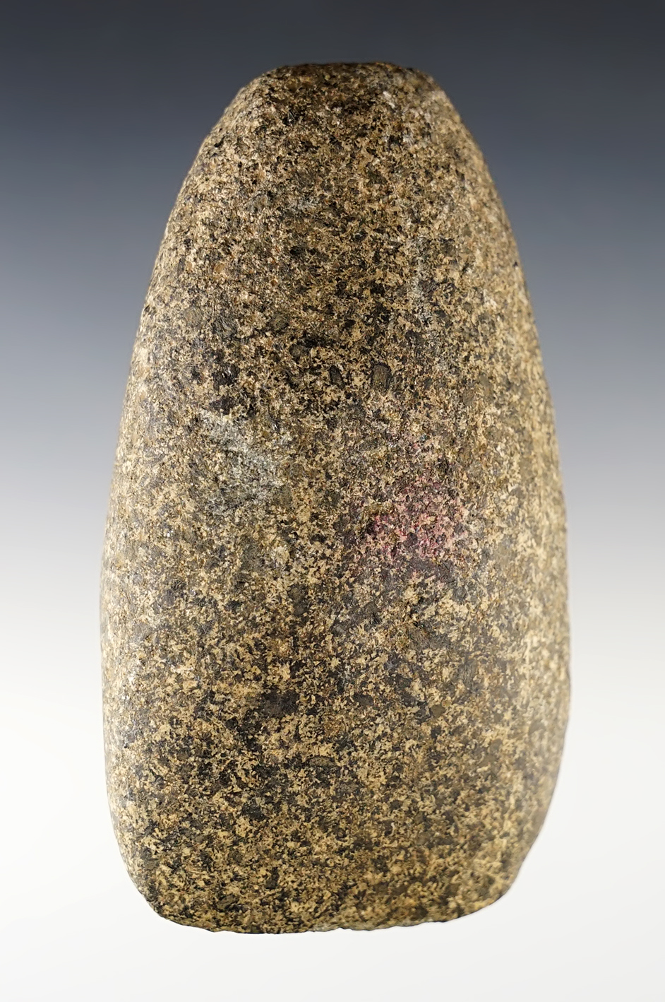 4 3/8" Hardstone Celt found in Flemming Co., Kentucky with heavy polish to the bit area.