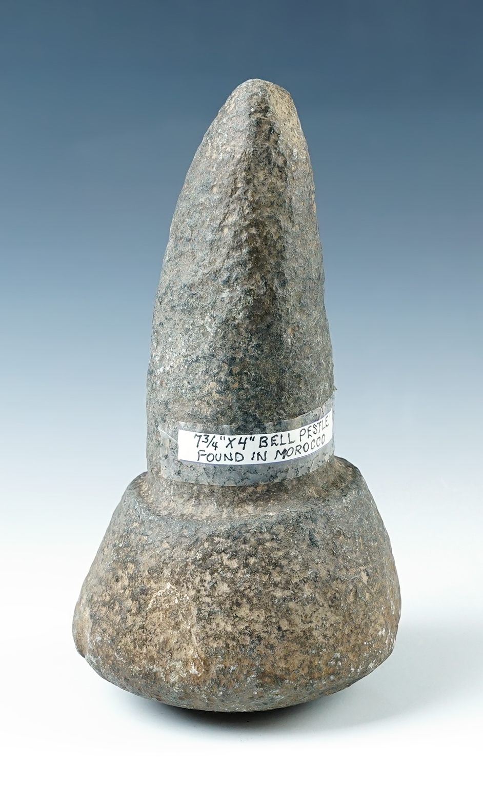 7 3/4" Bell Pestle found in Morocco. Well styled and in nice condition.