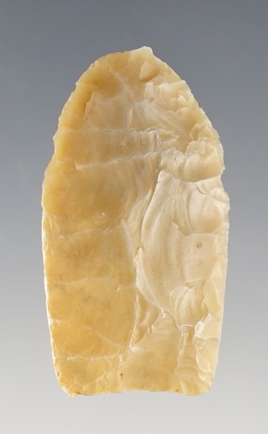 1 5/8" Paleo Belen found in Dawson Co., Texas. Edwards Plateau. Perino COA.