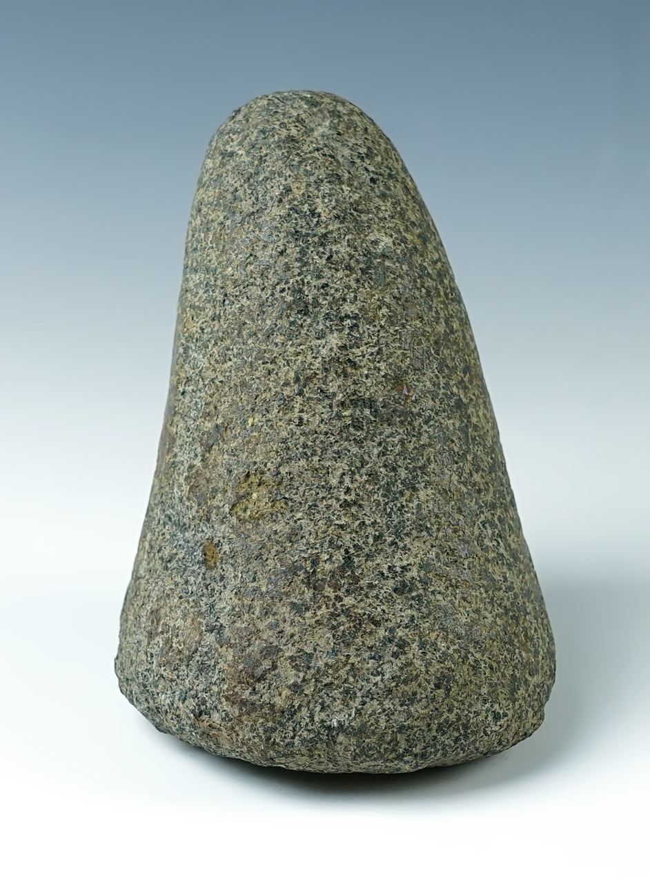Nicely patinated 4 3/8" tall Pestle with a slight divot on the base. Found in Wayne Co., Ohio. 