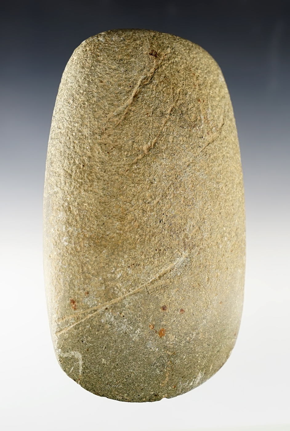 Fine 5 1/2" Hardstone Celt with nice polish to the bit area. Found in Jessamine Co., Kentucky.