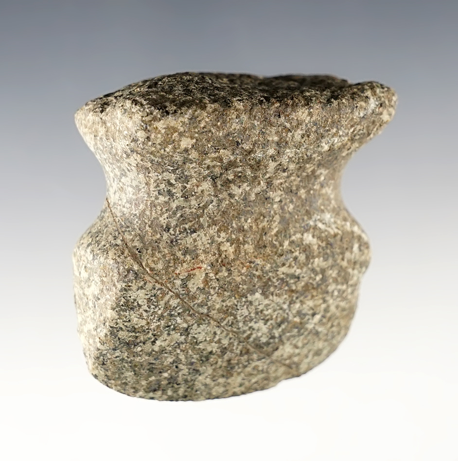 Unique 2" x 1 3/4" anciently salvaged Full Groove Axe found in Fayette Co., Kentucky.