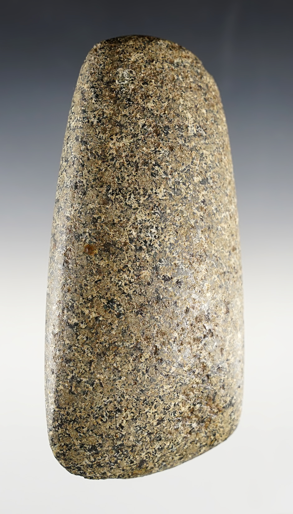 Fine 5 1/4" Celt made from well polished Granite. In excellent overall condition. Ohio/Indiana.