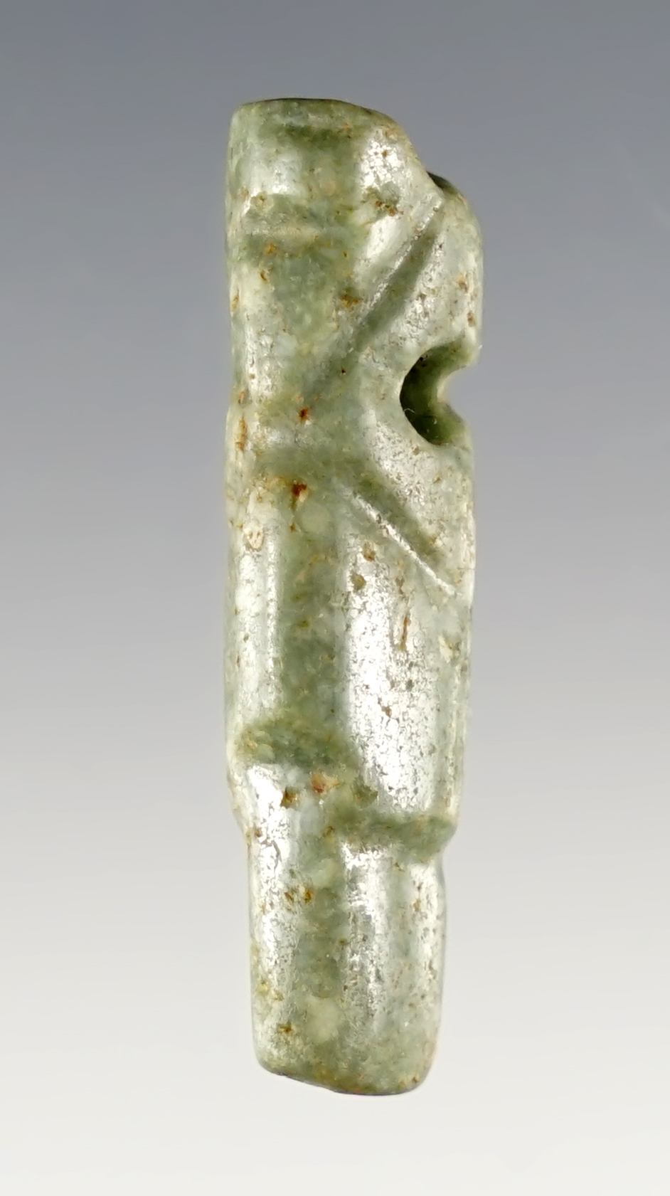 Stylized 1 7/16" Figural Effigy Pendant from Costa Rica, Nicoya Peninsula, Guanacaste Province.