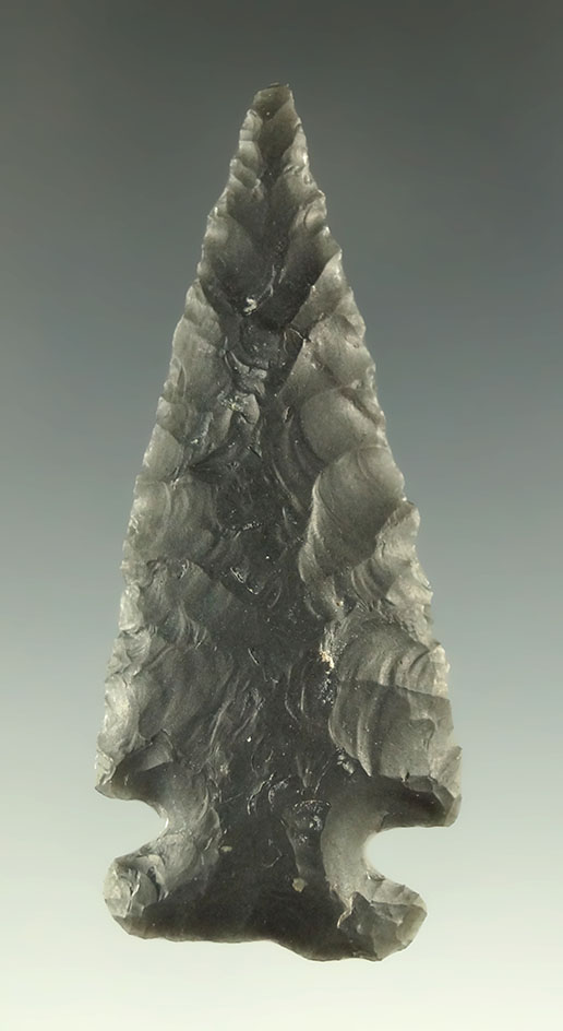 Pictured! 2 3/16" Ensor point found in Central Texas. Ex. Charles Shewey collection.