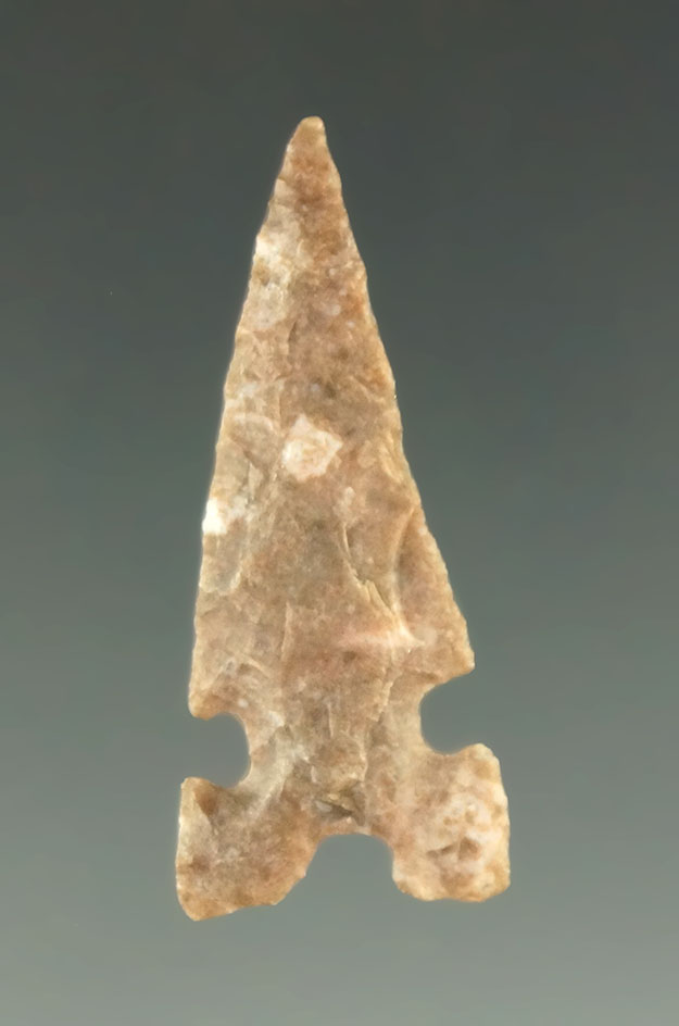 1 1/4" Toyah found in Texas. Ex. Charles Shewey collection.