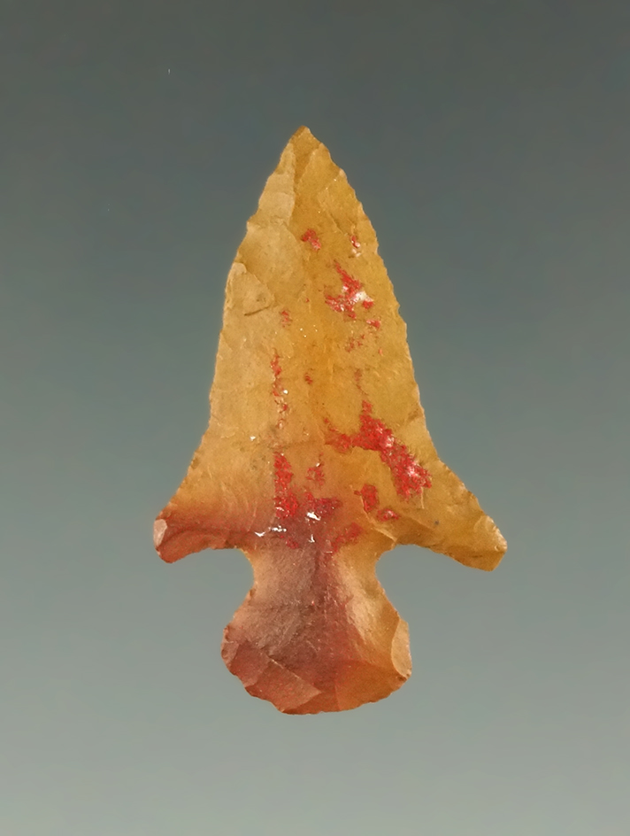 Pictured!1 1/16" well flaked Alba - Texas/Arkansas area. Ex.  Shewey.  Jackson COA. Pictured.