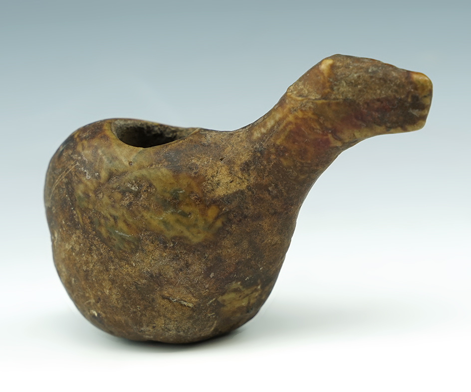 Nicely styled 1 1/2" tall Llama Canopa found in Peru.