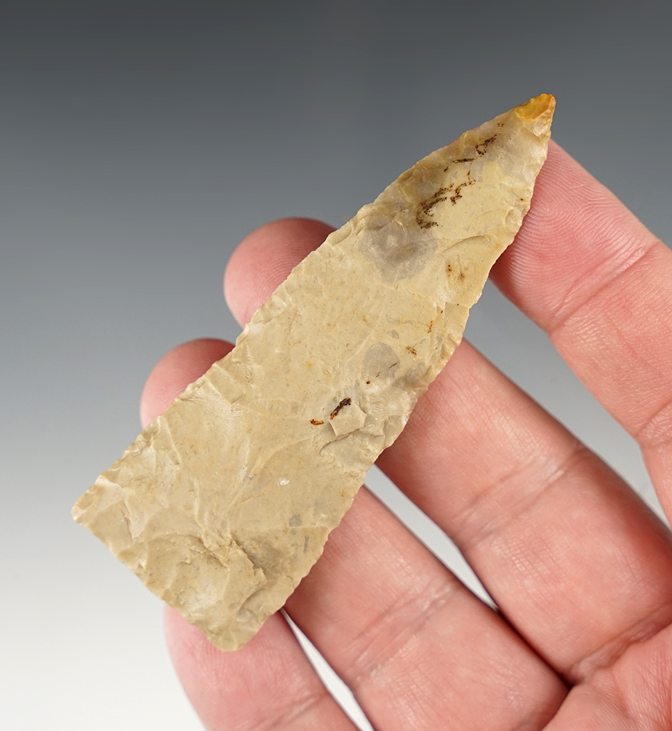 Thin 3 1/4" Ft. Ancient Knife found in Union Co., Ohio.