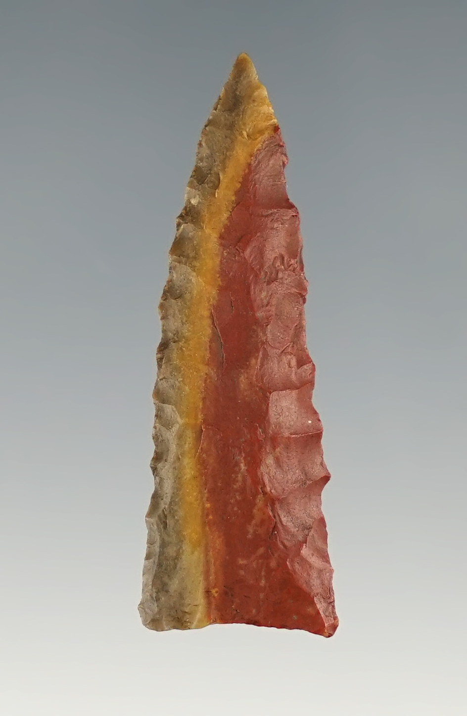 1 1/2" Tennessee Triangle point made from highly sought-after Horse Creek Chert.