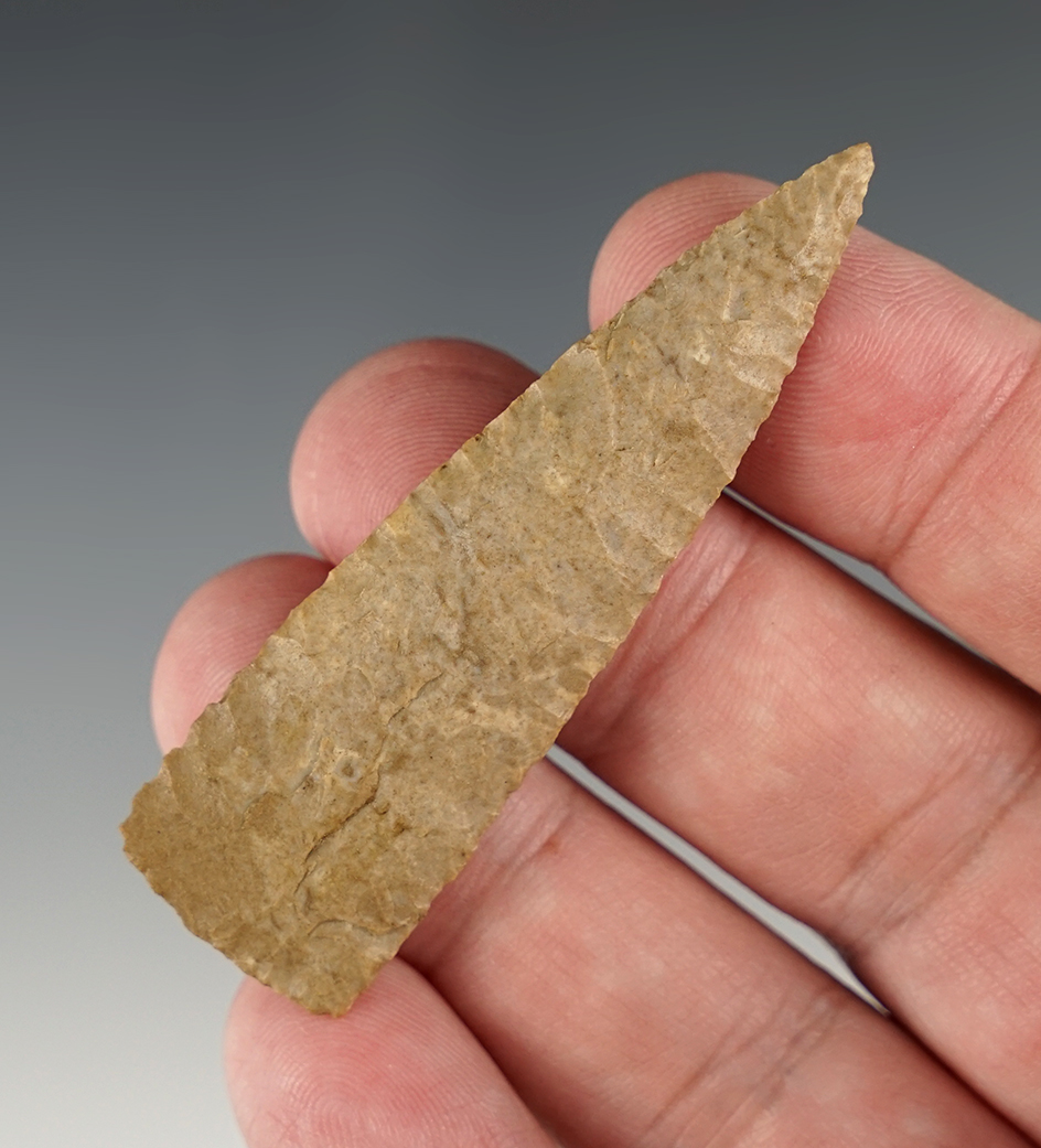 2 9/16" Madison Triangle found in Kentucky. Ex. Tom Davis.