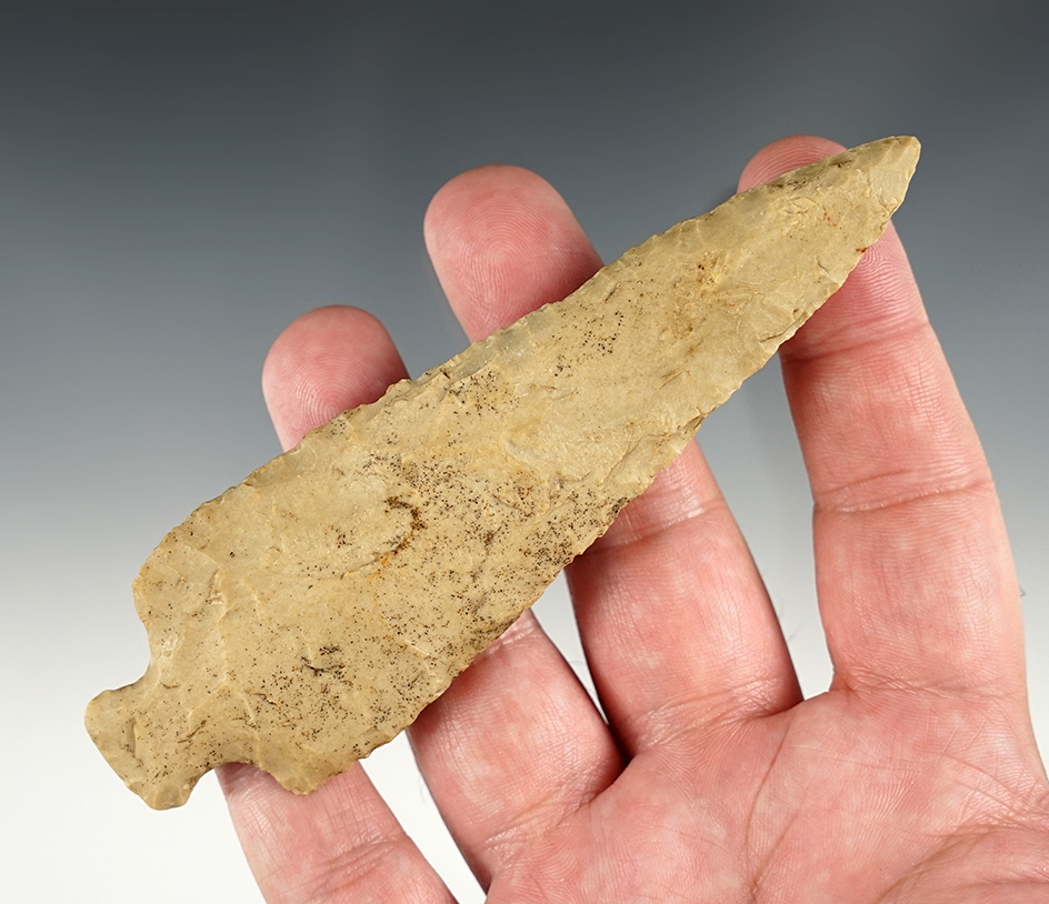 Outstanding 4 15/16" Table Rock found in Logan Co., Ohio. Ex. John Lutz. Comes with a Bennett COA.