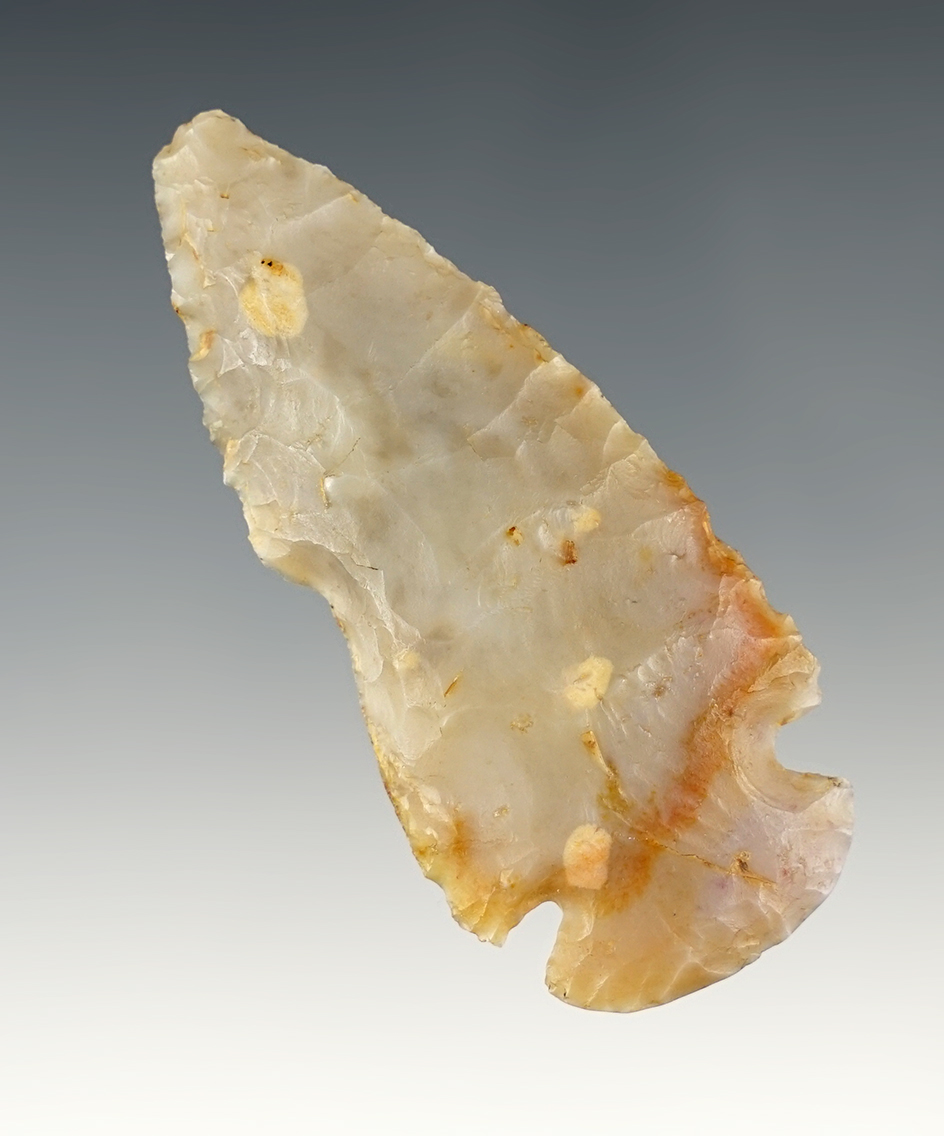 2 5/8" Flint Ridge Dovetail found by Daryl Raypole in Fayette Co., Ohio close to Sugar Creek.